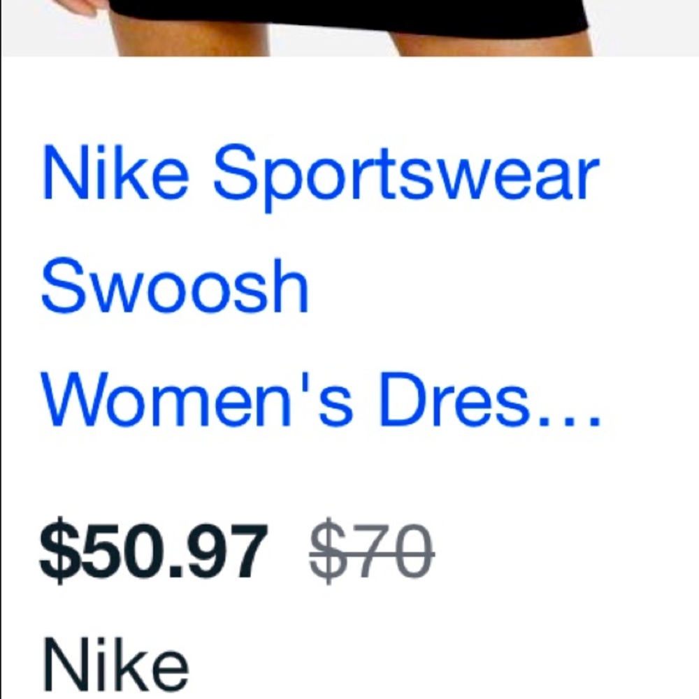 Real Nike skin tight long sleeve dress
